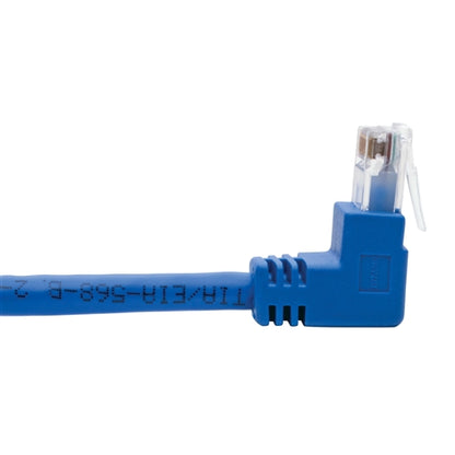Tripplite N204-003-BL-UD Blue 3ft Up/Down-Angle Cat6 Gigabit Molded UTP Ethernet Cable (RJ45 Up-Angle M to RJ45 Down M)