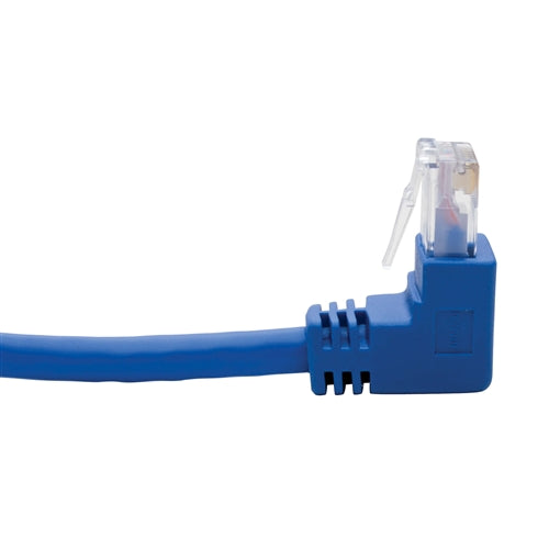 Tripplite N204-005-BL-UD Blue 5ft Up/Down-Angle Cat6 Gigabit Molded UTP Ethernet Cable (RJ45 Up-Angle M to RJ45 Down M)