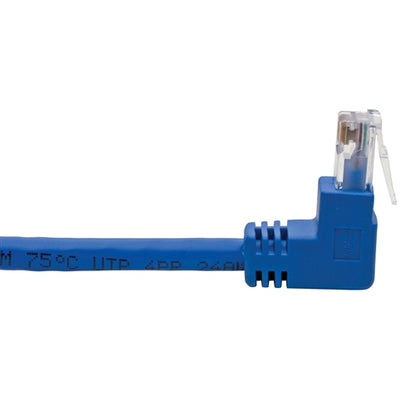 Tripplite N204-005-BL-UD Blue 5ft Up/Down-Angle Cat6 Gigabit Molded UTP Ethernet Cable (RJ45 Up-Angle M to RJ45 Down M)