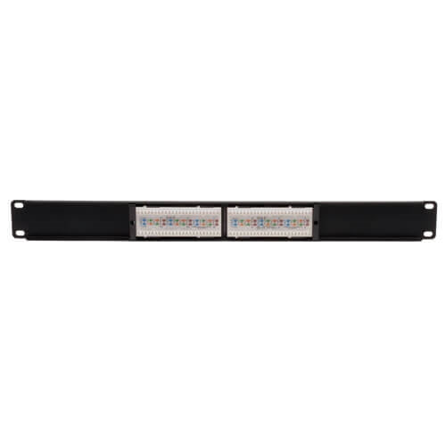 Tripplite N252-012 12 Port 1U Rackmount Cat6/Cat5 110 Patch Panel 568B, RJ45 Ethernet