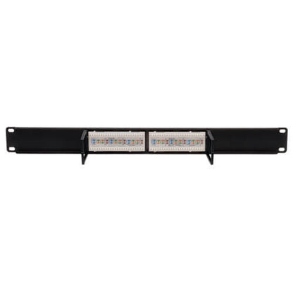 Tripplite N252-012 12 Port 1U Rackmount Cat6/Cat5 110 Patch Panel 568B, RJ45 Ethernet