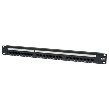 Tripplite N252-024 24 Port 1U Rackmount Cat6 110 Patch Panel 568B RJ45 Ethernet,loaded, Punchdown Style