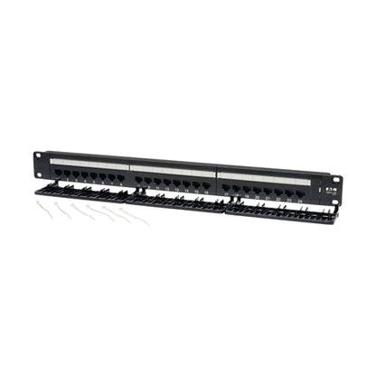 Tripplite N252-024 24 Port 1U Rackmount Cat6 110 Patch Panel 568B RJ45 Ethernet,loaded, Punchdown Style
