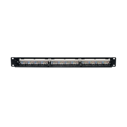 Tripplite N252-024 24 Port 1U Rackmount Cat6 110 Patch Panel 568B RJ45 Ethernet,loaded, Punchdown Style