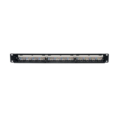 Tripplite N252-024 24 Port 1U Rackmount Cat6 110 Patch Panel 568B RJ45 Ethernet,loaded, Punchdown Style