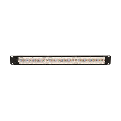 Tripplite N252-024 24 Port 1U Rackmount Cat6 110 Patch Panel 568B RJ45 Ethernet,loaded, Punchdown Style
