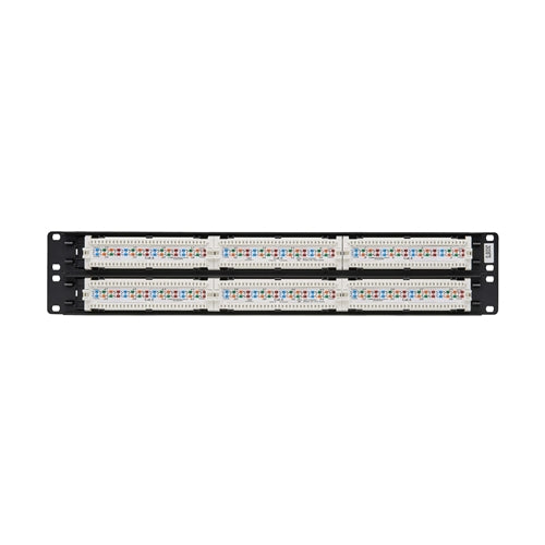 Tripplite N252-048 48-Port Cat6 Patch Panel, UTP, 110 Punch Down, RJ45, 2U, TAA