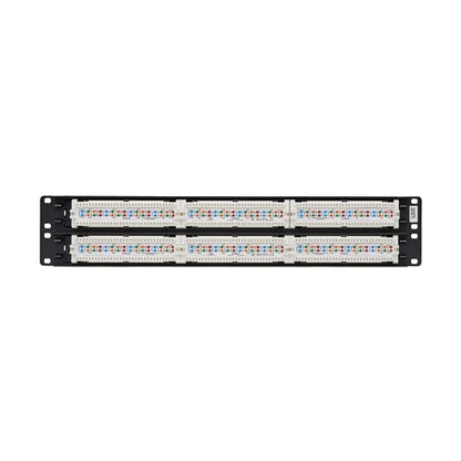 Tripplite N252-048 48-Port Cat6 Patch Panel, UTP, 110 Punch Down, RJ45, 2U, TAA