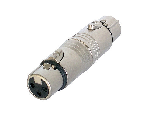 Neutrik NA3FF 3 Pin Female XLR to 3 Pin XLR Female Adapter / Gender Changer