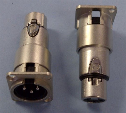 Neutrik NA3MDF 3 Pin Male XLR to Female Feed-Thru Adapter for Panel Mount