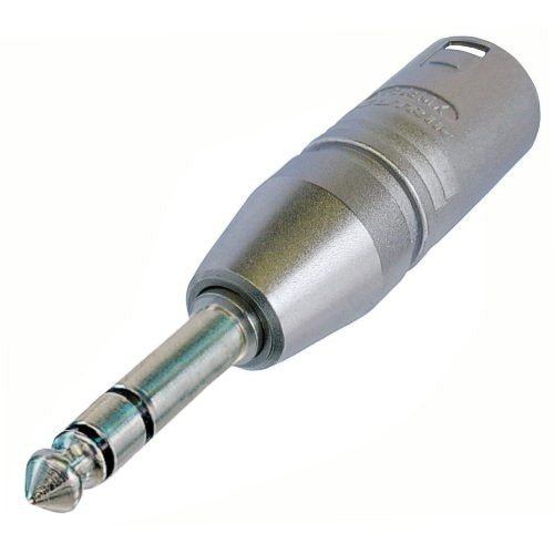 Neutrik NA3MP 3 Pin Male XLR to Stereo 1/4" Plug (Tip, Ring, Sleeve Contact)