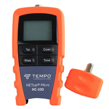 Tempo NC-100 Netcat Micro Voice / Data / Video Wiring Tester ** Not Compatible with Power Over Ethernet PoE Devices **