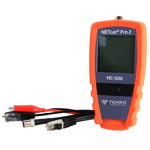 Tempo NC-500 Netcat PRO2 Digital VDV Wiring Troubleshooter /Tester ** Power Over Ethernet PoE Detection **