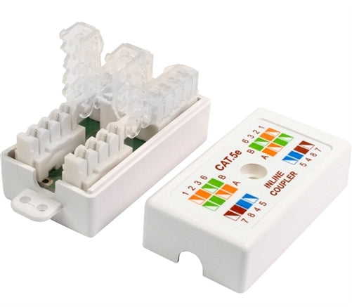 Quest NCB-5018 Cat5e Inline UTP Toolless Coupler, 110 Idc Junction Box