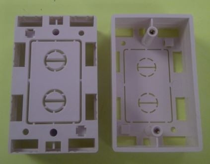 Quest NFP-3000 1.5" Deep Wall Plate Surface Mount Box, Single-Gang, White