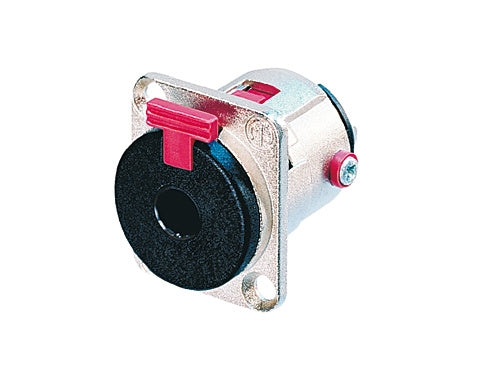 Neutrik NJ3FP6C Locking 1/4" Phone Jack, D-Size Shell, Nickel Metal Housing and Silver Contacts