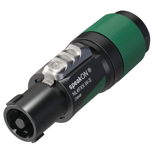 Neutrik NL4FXX-W-S 4 Pole Speakon Cable Connector for 6-12mm Cable, Chuck Type Strain Relief