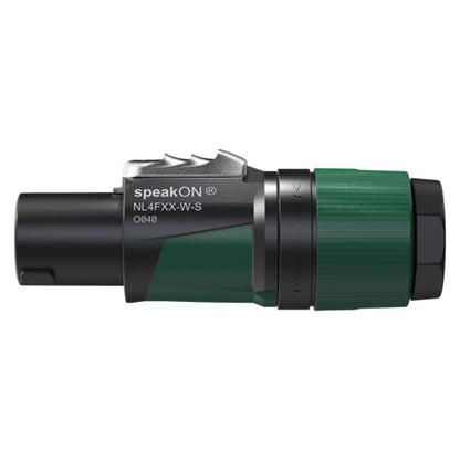 Neutrik NL4FXX-W-S 4 Pole Speakon Cable Connector for 6-12mm Cable, Chuck Type Strain Relief