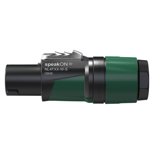 Neutrik NL4FXX-W-S 4 Pole Speakon Cable Connector for 6-12mm Cable, Chuck Type Strain Relief