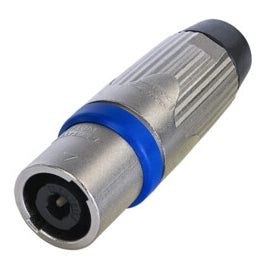 Neutrik NLT4MXX 4 Pole Speakon Male Cable Connector, Heavy Duty, Metal Housing, Chuck Type Strain Relief