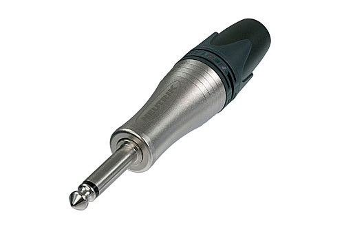 Neutrik NP2XL 2 Pole Mono 1/4" Professional Jumboplug Phone Plug, Up to 10mm Cable O.D., Large Diameter Bushing