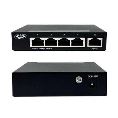 Phantom Cables NS-101-05 5-Port 10/100/1000MBPS Gigabit Ethernet Network Switch, Desktop, 10 GBps