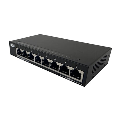 Phantom Cables NS-101-08 8-Port 10/100/1000MBPS Gigabit Ethernet Network Switch, Desktop/Wall Mount, 16 GBps