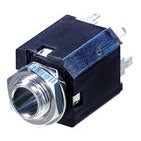Rean Neutrik NYS232 1/4" Stereo Jack Switched, PCB Mount