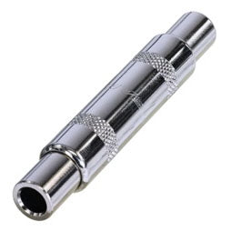 Rean Neutrik NYS238 3 Pole Stereo 1/4" Jack to Jack Adapter (Female to Female)