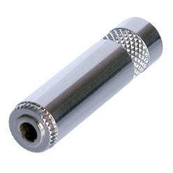 Rean Neutrik NYS240 3 Pole Stereo 3.5mm Inline Metal Cable Jack, Solder Tabs