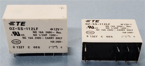 TE OZ-SS-112LF,000 PCB Relay SPDT 12VDC, 16A@30VDC/240VAC
