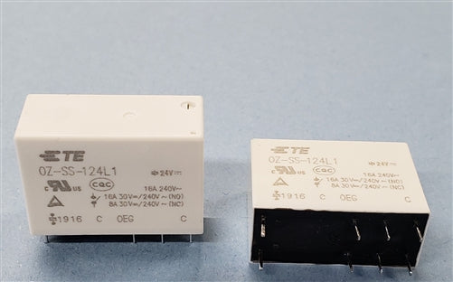 TE OZ-SS-124L1,200 PCB Relay SPDT 24VDC, 16A@30VDC/240VAC