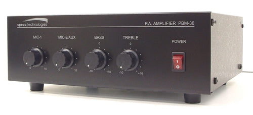 Speco PBM-30 30W RMS Mic/Aux/Tel in/Auto Mute/Moh Out/Pa Amplifier, Substitute for PA920 (20W), Pa935(35w)