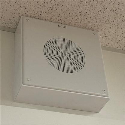 TOA PC-580S Square Ceiling Speaker, 10W 25V/70V, Ceiling Mount 8" Speaker