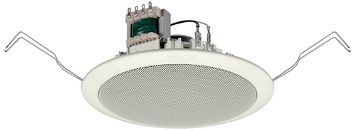 TOA PC-648R F00 6W Ceiling Mount Speaker, Round, 5" Cone Type, Spring Clamp, White