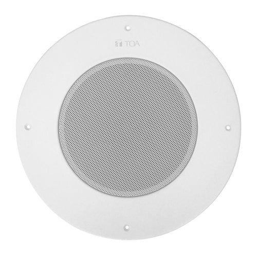 TOA PC-580RU 10W 25V/70V Ceiling Mount Speaker, Round , HY-BC580U Back Box Required/Optional