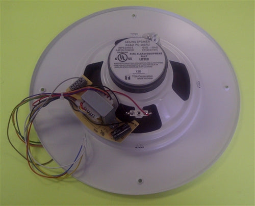 TOA PC-580RU 10W 25V/70V Ceiling Mount Speaker, Round , HY-BC580U Back Box Required/Optional