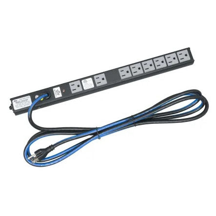 Middle Atlantic PD-815SC Slim High Density Vertical Power Strip, 8 Outlet, 15A, Basic Surge Protection, 10ft Cord
