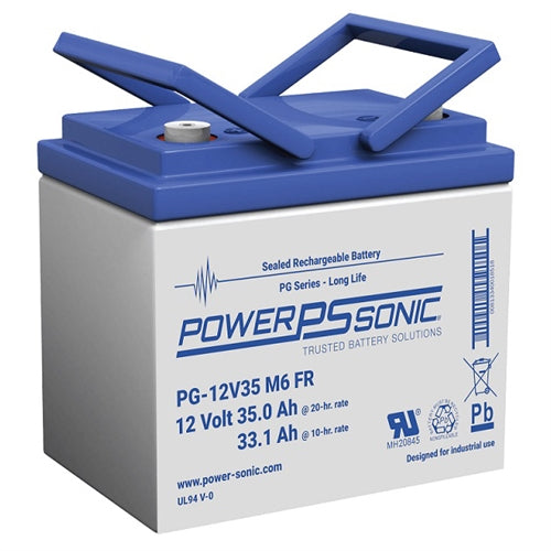 Powersonic PG-12V35 M6 Fr 12V 35Ah Long Life (VRLA) SLA Battery