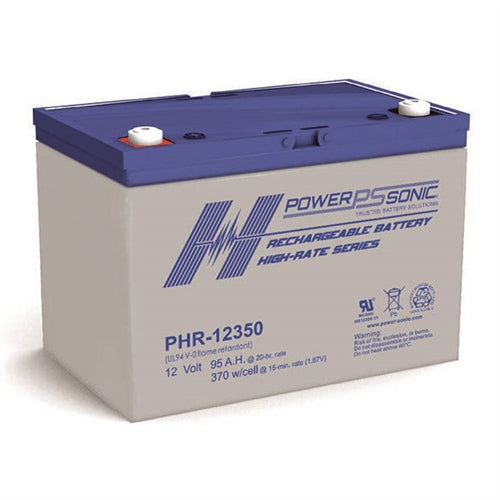 Powersonic PHR-12350 M6 Fr 12V 95Ah High Rate VRLA Battery, UPS Applications