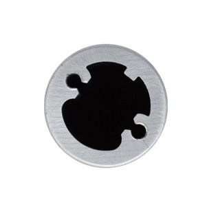 Patlite POLE22-0800AN 22mm Dia, 800mm Aluminum Pole, 2 Screws Included - No Threads, Silver
