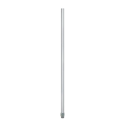Patlite POLE22-0800AT 22mm Dia, 800mm Aluminum Pole, 2 Nuts, 2 Washers, 2 Screws Included - with Threads, Silver