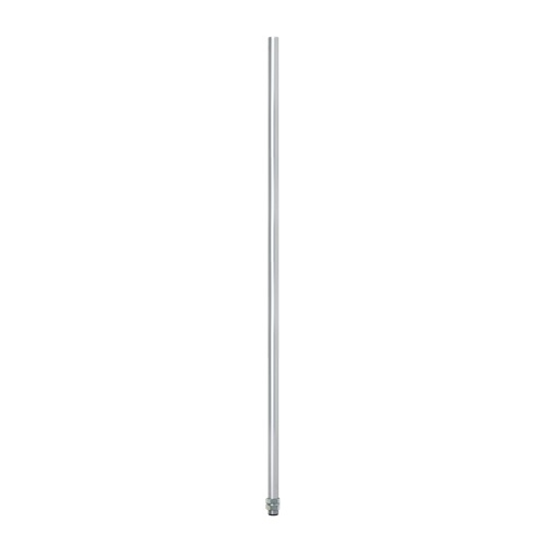 Patlite POLE22-1000AT 22mm Dia, 1000mm Aluminum Pole, 2 Nuts, 2 Washers, 2 Screws Included - with Threads, Silver