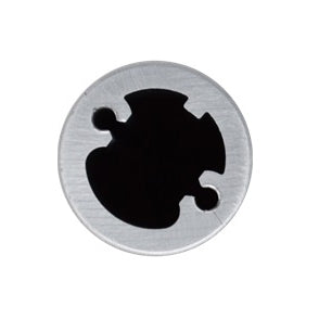 Patlite POLE22-1000AT 22mm Dia, 1000mm Aluminum Pole, 2 Nuts, 2 Washers, 2 Screws Included - with Threads, Silver