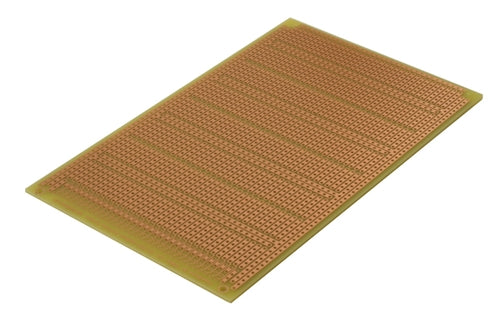 BPS Busboard POW3U POWERBOARD-3U with 6-HOLE Strips & Interleaved Power Rails, Single-Sided, 100mm x 160mm (3.9" x 6.3")