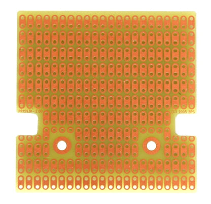 BPS Busboard PR1593K 2-HOLE Strip Protoboard for Hammond 1593k Enclosure, Single-Sided, 58mm x 57mm (2.30" x 2.26")
