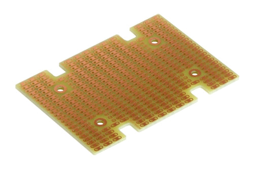 BPS Busboard PR1593L 2-HOLE Strip Protoboard for Hammond 1593L Enclosure, Single-Sided, 83mm x 57mm (3.28" x 2.26")