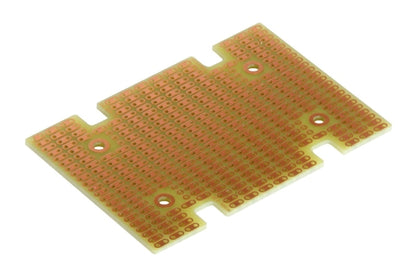 BPS Busboard PR1593L 2-HOLE Strip Protoboard for Hammond 1593L Enclosure, Single-Sided, 83mm x 57mm (3.28" x 2.26")