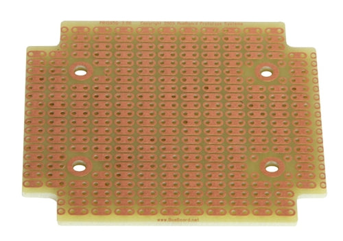 BPS Busboard PR1593Q 2-HOLE Strip Protoboard for Hammond 1593Q Enclosure, Single-Sided, 62mm x 69mm (2.43" x 2.72")