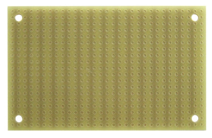 BPS Busboard PR2H1 PROTOBOARD-2H Size 1, Single-Sided, 2-HOLE Strips, 4 Mounting Holes, 50mm x 80mm (1.97" x 3.15")